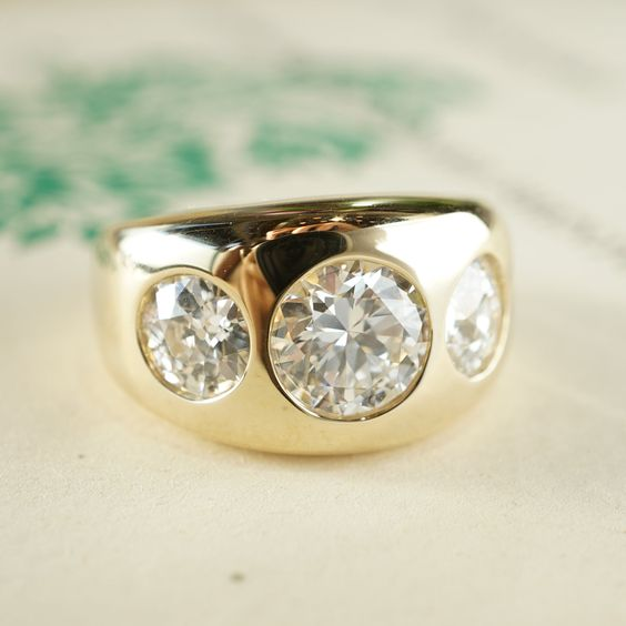 Delicate Artisan Gold Ring