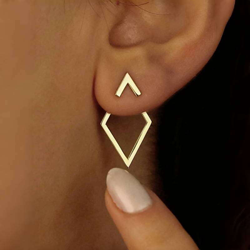 Delicate Artisan Gold Earring