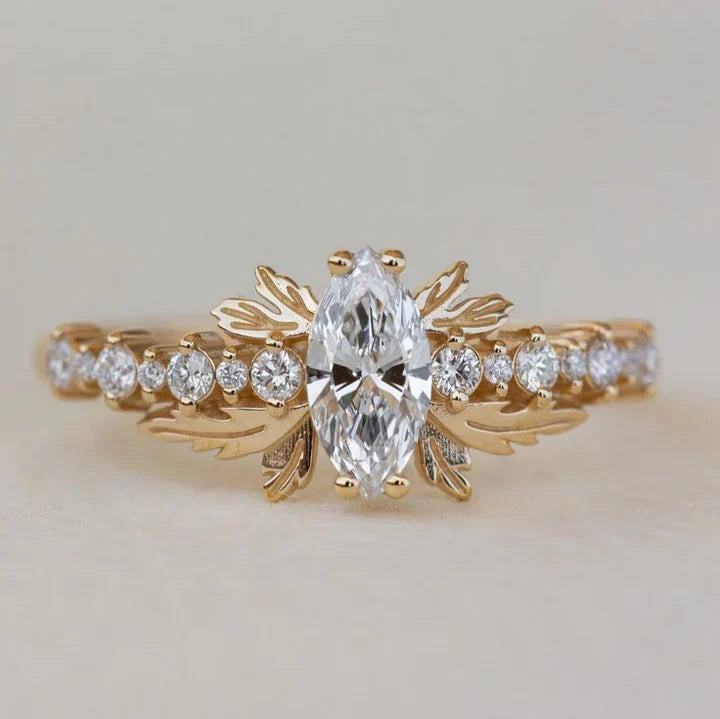 Delicate Artisan Gold Ring