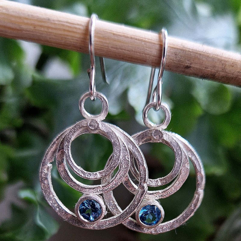 Vintage Handmade Silver Earring