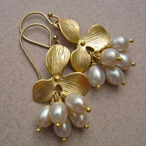 Delicate Artisan Pearl Earring