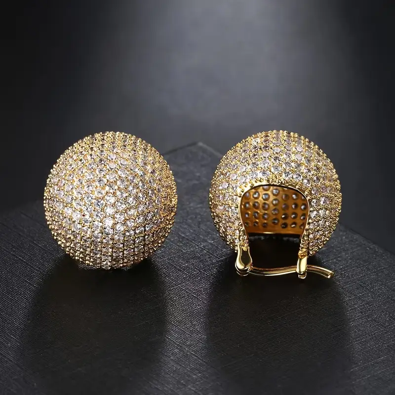 Delicate Artisan Gold Earring