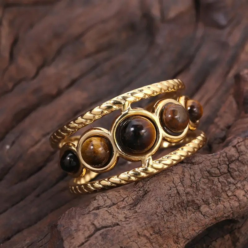 Delicate Artisan Gold Ring