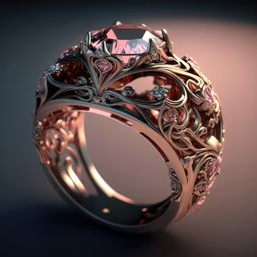 Delicate Artisan Gold Ring