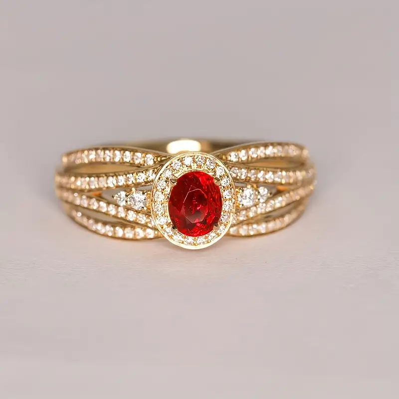 Delicate Artisan Gold Ring