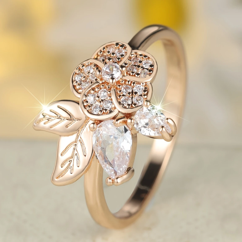 Delicate Artisan Gold Ring
