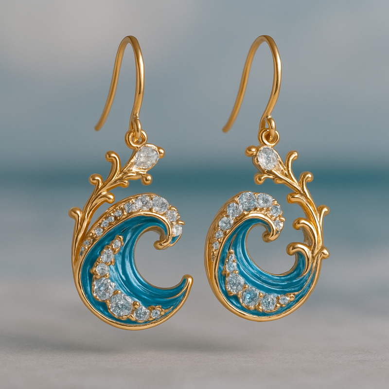 Vintage Handmade Gold Earring