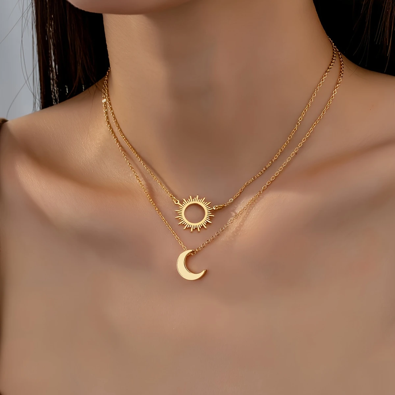 Vintage Handmade Gold Necklace