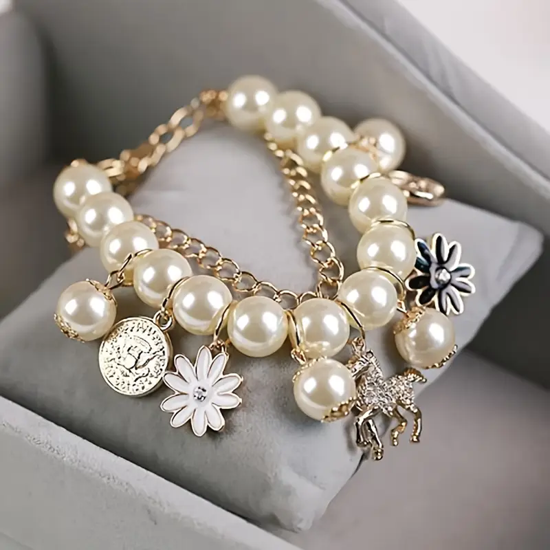 Delicate Artisan Pearl Bracelet