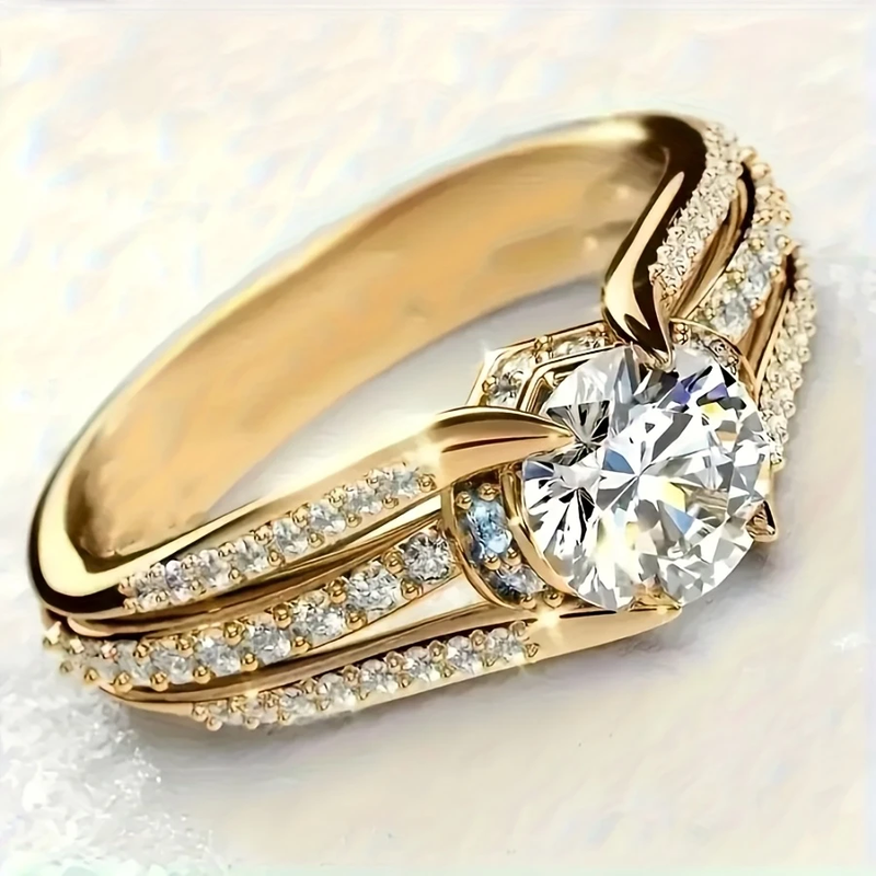 Delicate Artisan Gold Ring