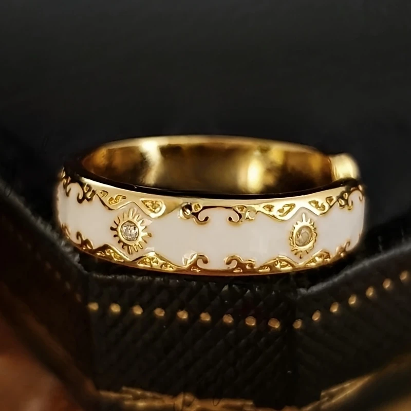 Delicate Artisan Gold Ring