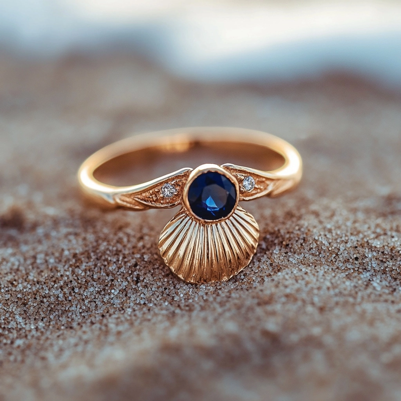 Delicate Artisan Gold Ring