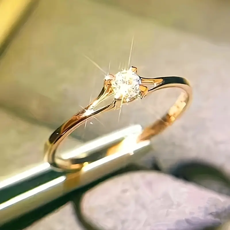 Delicate Artisan Gold Ring