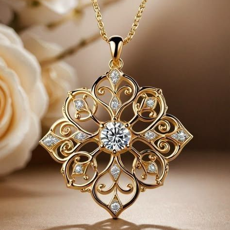 Beautiful Gold Necklace with Unique Style