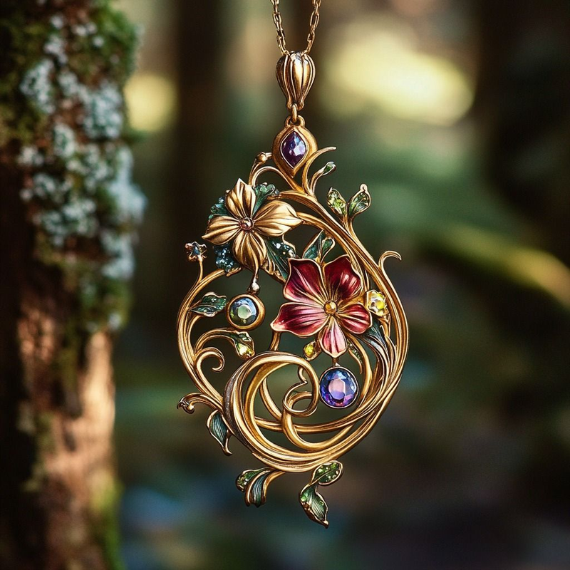 Delicate Artisan Gold Necklace