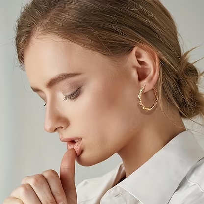 Beautiful Gold Earring with Unique Style