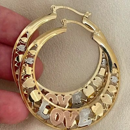 Delicate Artisan Gold Earring