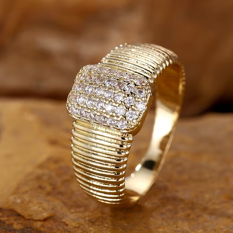 Delicate Artisan Gold Ring