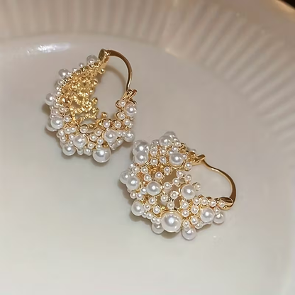Vintage Handmade Gold Earring