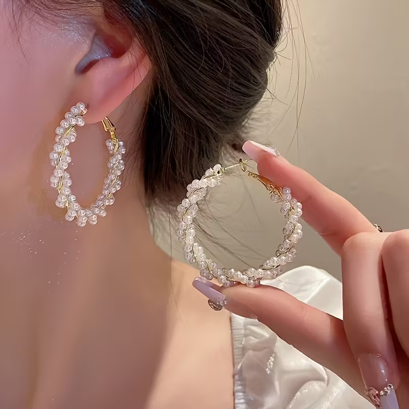 Vintage Handmade Pearl Earring