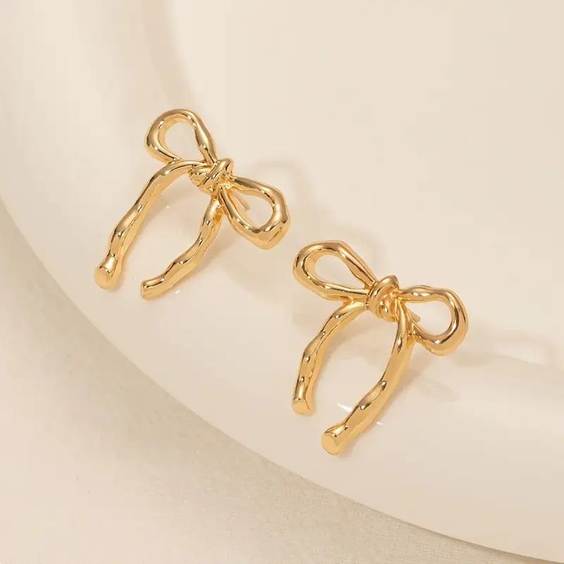 Vintage Handmade Gold Earring