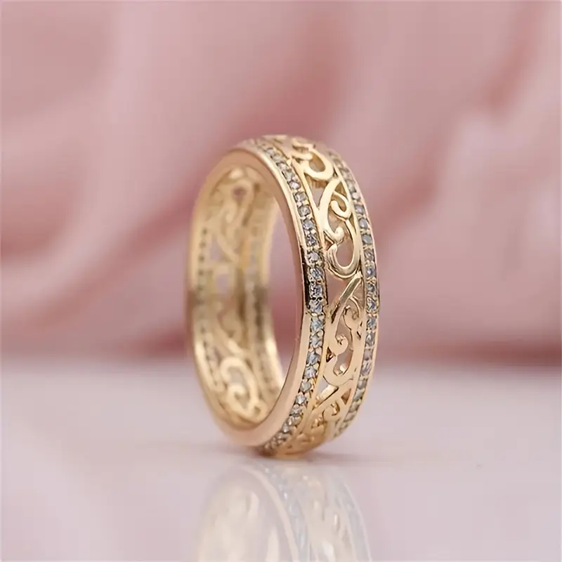 Delicate Artisan Gold Ring