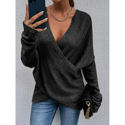 JO | Sexy sweater with crossed front