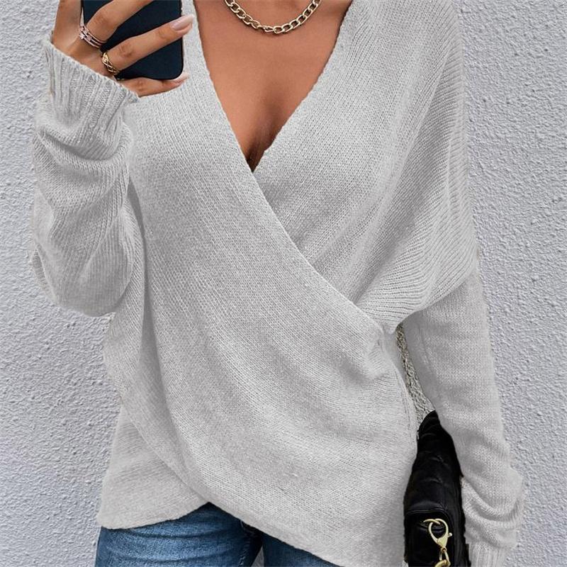 JO | Sexy sweater with crossed front