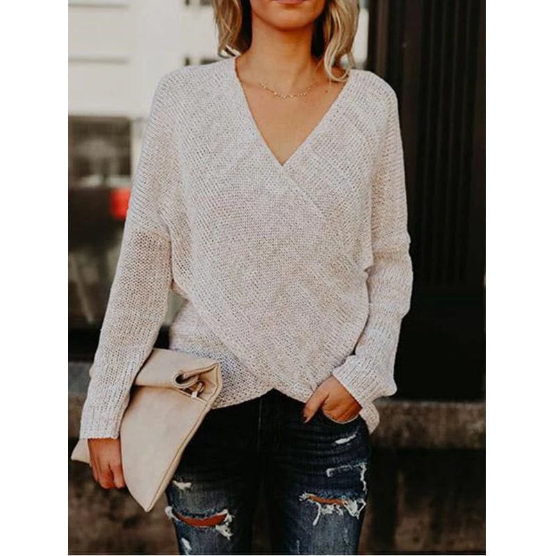 JO | Sexy sweater with crossed front