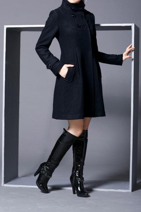 JO | pleated long quilted jacket