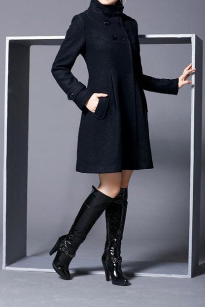 JO | pleated long quilted jacket