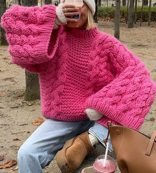 JO | MW - Chunky cable-knit sweater
