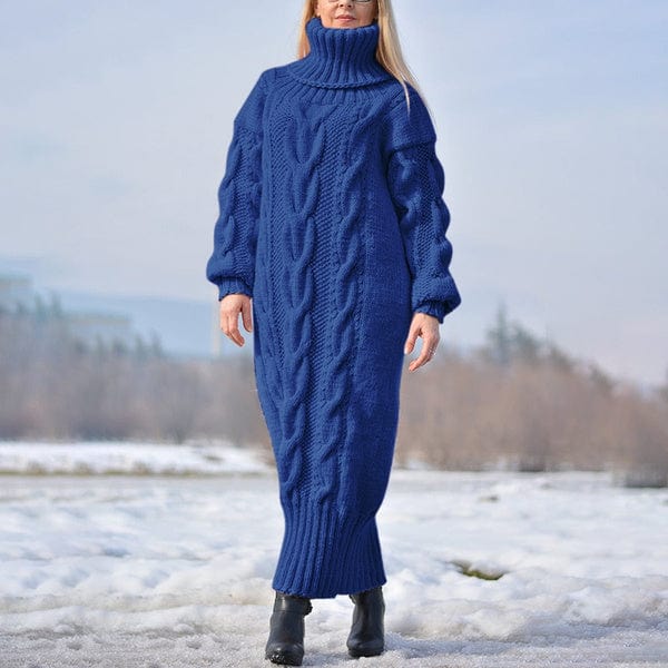 JO | Loose, twisted knit turtleneck sweater 2024