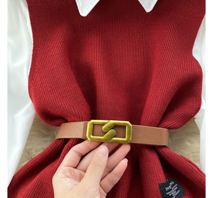 JO | Sleeveless sweater top set
