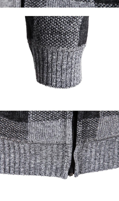 JO | Hooded sweatshirt with check pattern and long sleeves