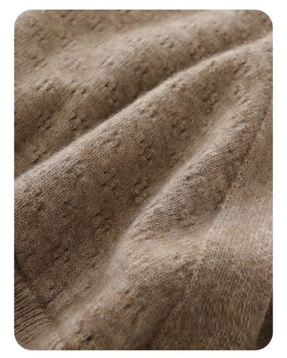 JO | Cross V-neck cashmere sweater