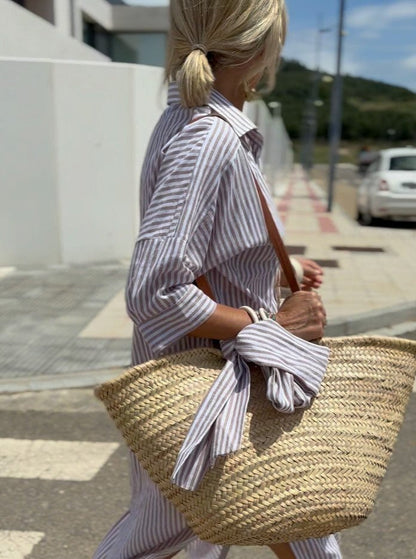 KS | Classic striped shirt dress