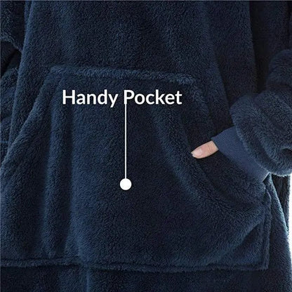 JO | Oversized hooded fleece pullover