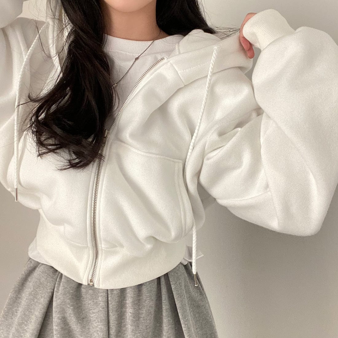 JO | Casual sweater with long sleeves and drawstring