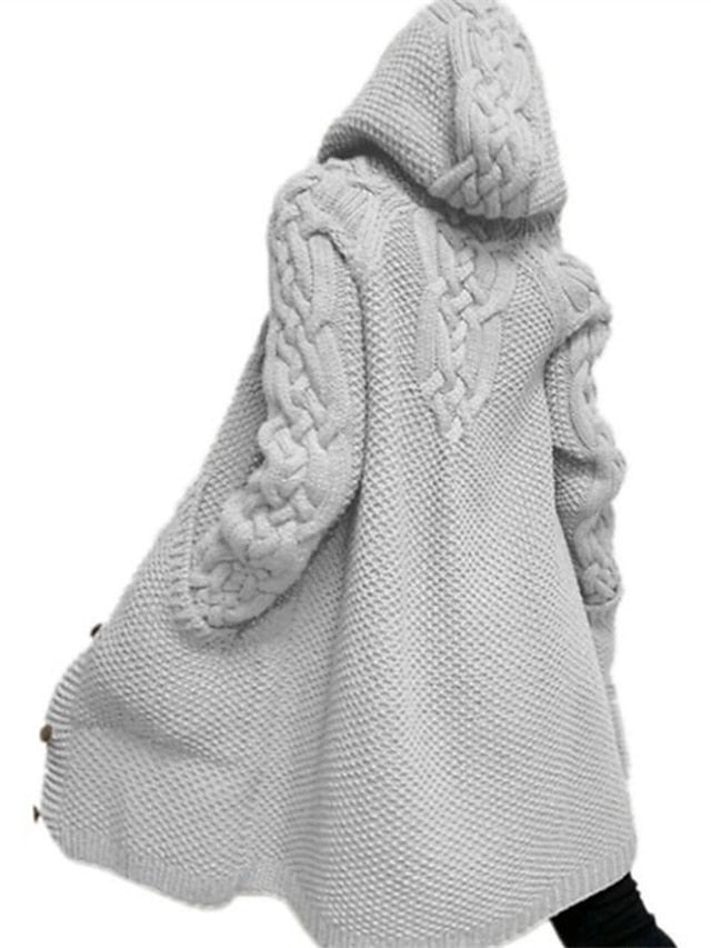 KS | Cardigan with hood in chunky knit