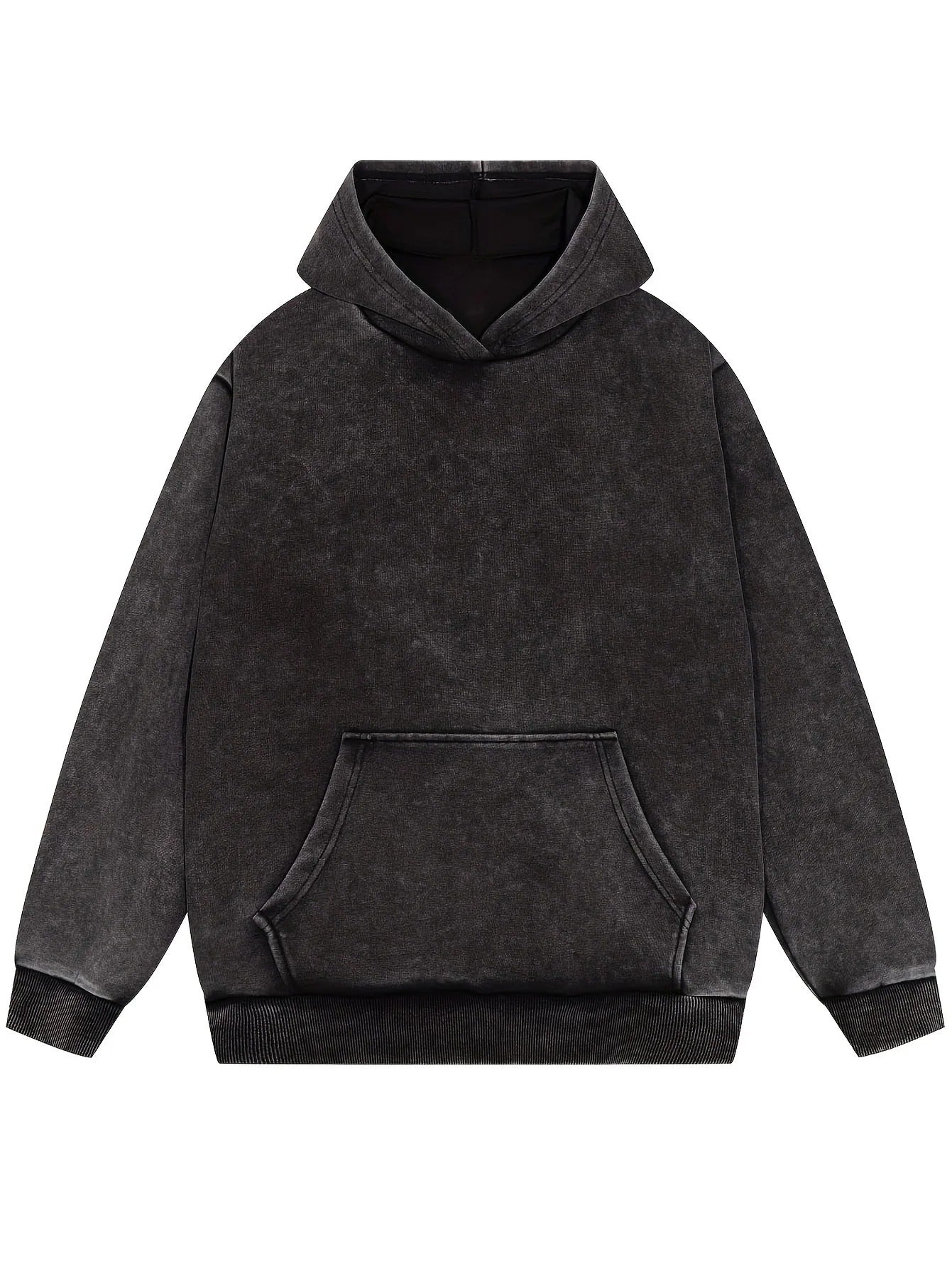 KS | Denim pullover hoodie