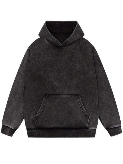 KS | Denim pullover hoodie