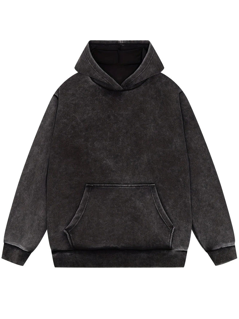 KS | Denim pullover hoodie