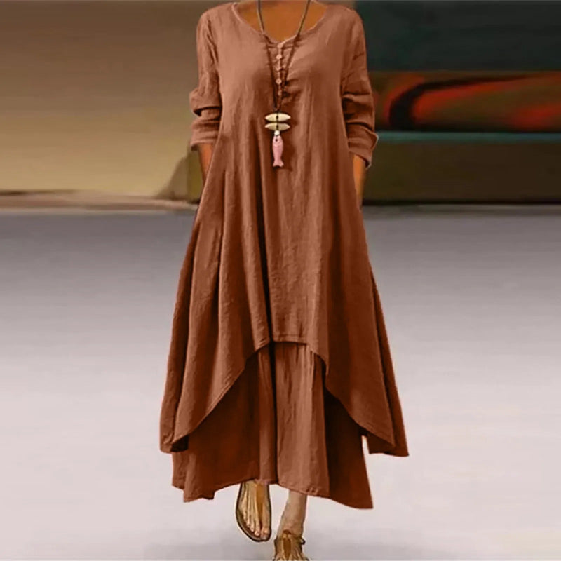KS | Multi-layered flowing midi dress