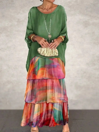 KS | Loose layered maxi dress