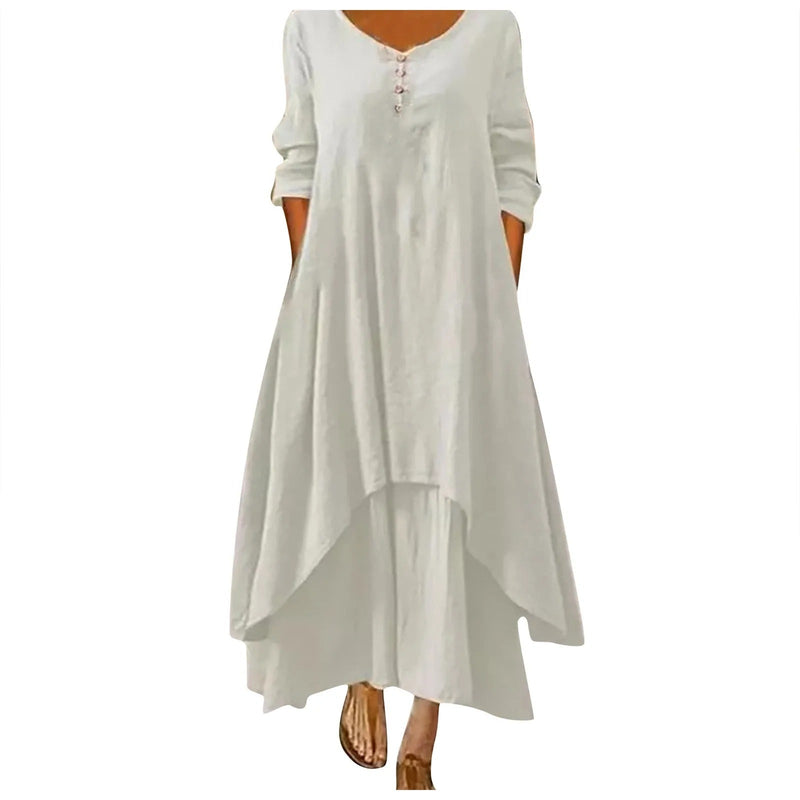 KS | Multi-layered flowing midi dress