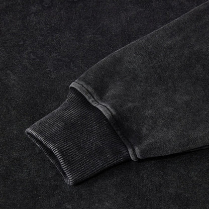 KS | Denim pullover hoodie