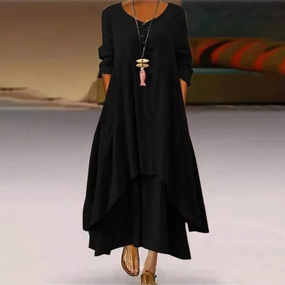 KS | Multi-layered flowing midi dress