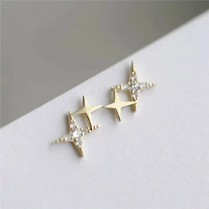 Vintage Handmade Gold Earring