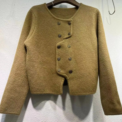 JO | Women's sweater with double-breasted button placket